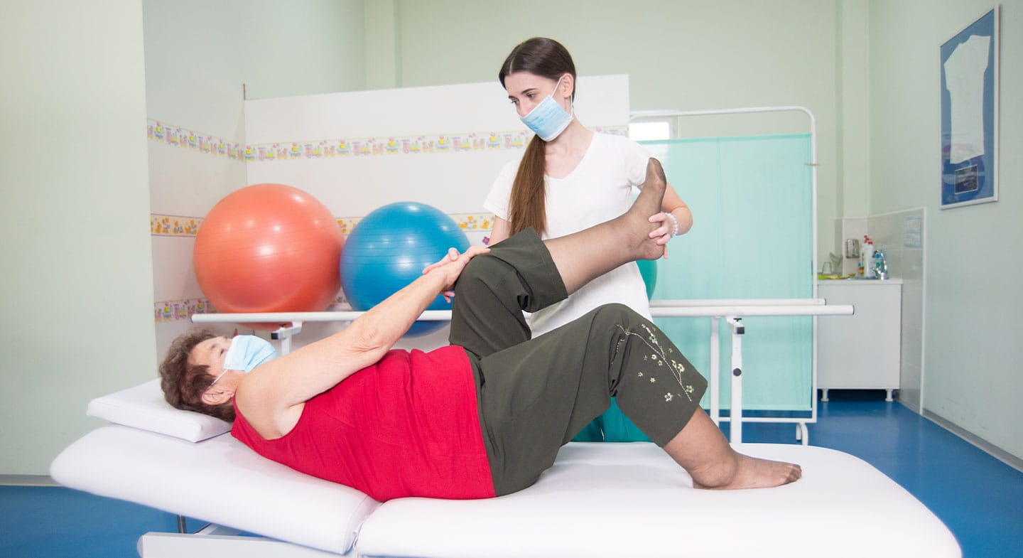 Rehab laying on table